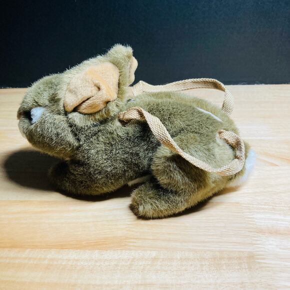 JAAG Plush Brown Bunny Rabbit Purse . Pre-Owned - Picture 6 of 9
